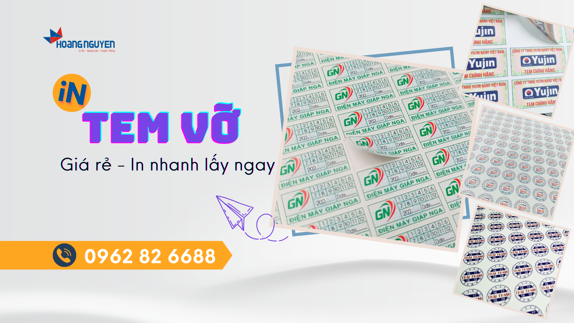 In tem vỡ - in tem bảo hành giá rẻ, lấy ngay tại Hà Nội