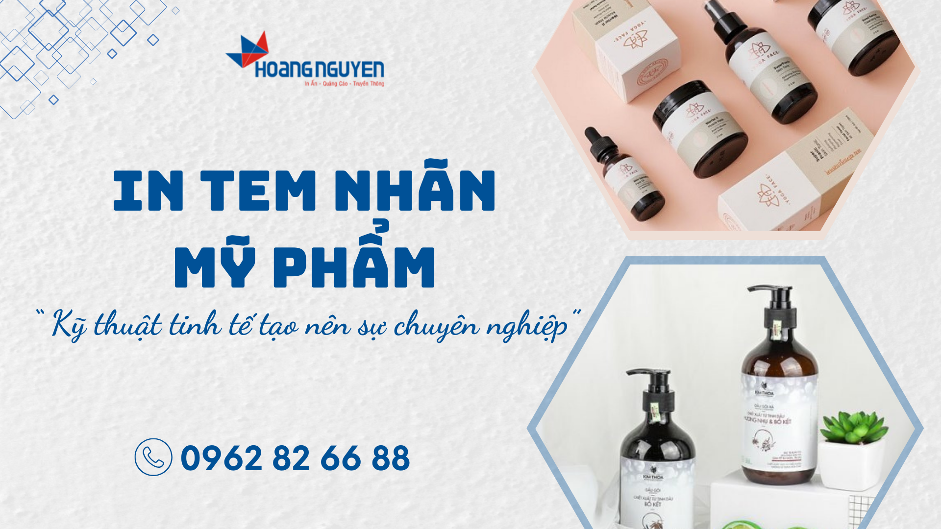 In tem nhãn mỹ phẩm - Kỹ thuật tinh tế tạo nên sự chuyên nghiệp