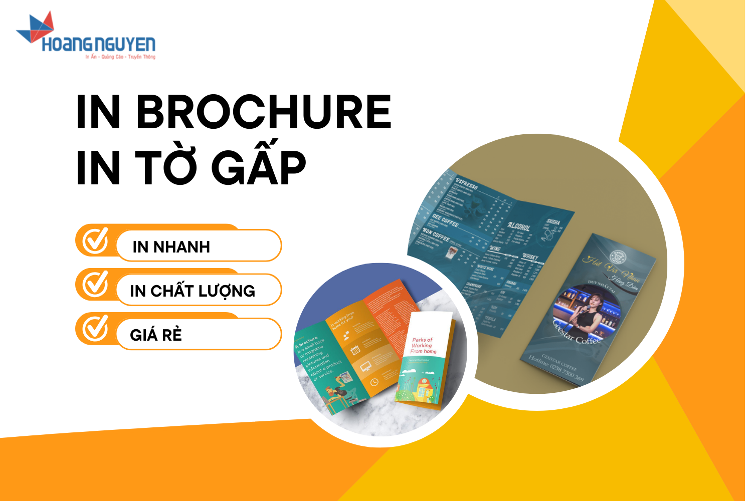 Dịch vụ in brochure in tờ gấp giá rẻ