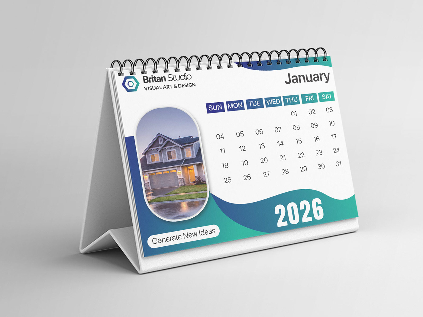 Mẫu in lịch để bàn đẹp